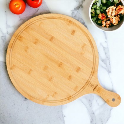 Pizza Cutting Board With Handle 350x20mm