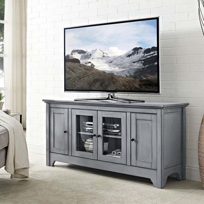 Wood Glass Tv Stand Grey