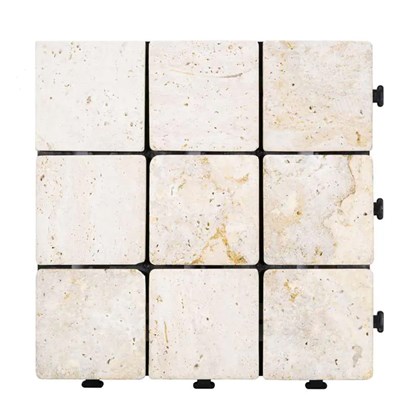 Natural Travertine Stone Decking Tile - Beige