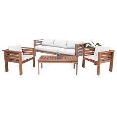 Garden Table Set Of 4 with Cushions