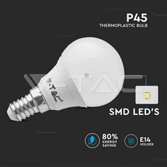 E14 5.5W 6 Pack LED P45 Warm White