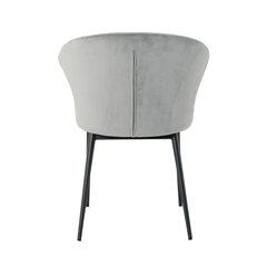 Velvet Dark Grey  Dining Chair