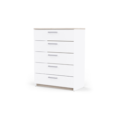 Bedroom Set 90x200– White & Kronberg Oak