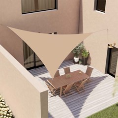 Shade Sail Beige 3.6x3.6x3.6m