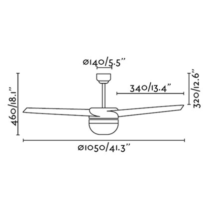 Fan Easy White 3 Blades