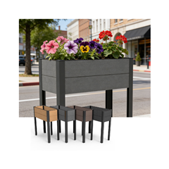 Outdoor Flower Bed – Dark Grey