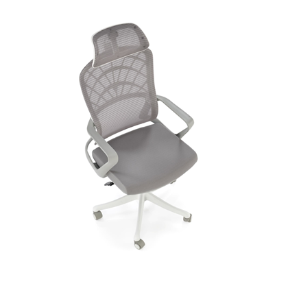 Office Chair Adjustable Grey White