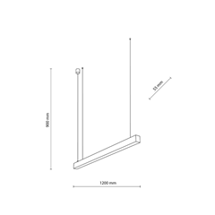 Elegant Hanging Lamp LED White CCT