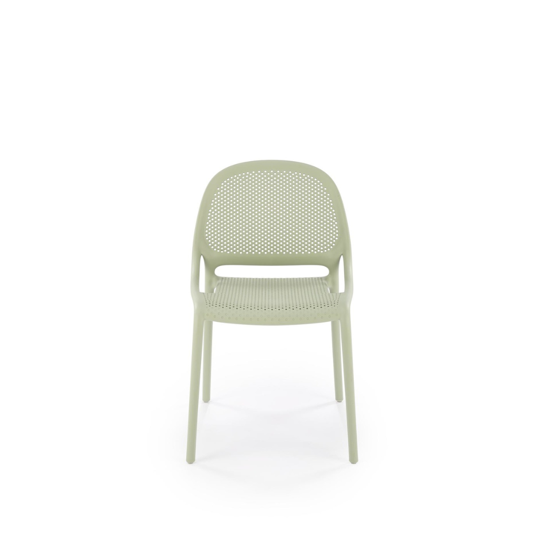 Chair Mint Plastic Frame Straight Legs