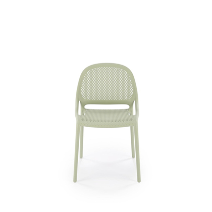 Chair Mint Plastic Frame Straight Legs