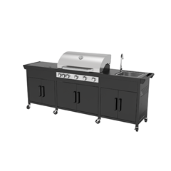 Natural Colour Silver Kitchen BBQ