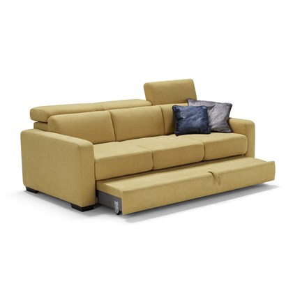 3 Seater Sofa Bed w Adjustable Headrests