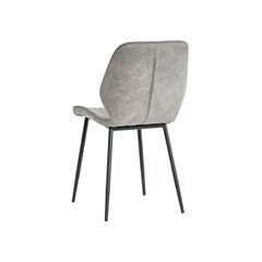 Dining Chair Microfiber Light Grey