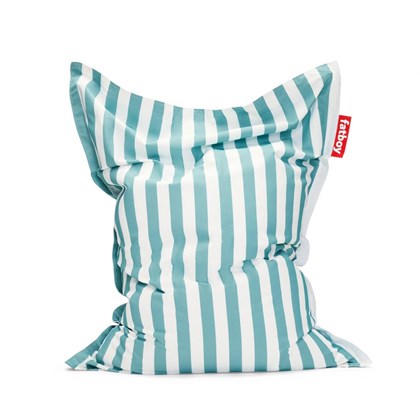 Original Outdoor Beanbag Stripe Azur