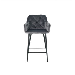 Dark Grey Barstool with Arms