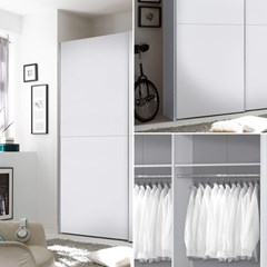 Sliding Door Wardrobe Cabinet - White