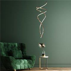Gold Pendant Lamp 70W with Remote Control