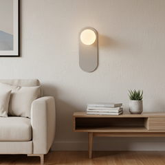 Wall Lamp Iron & Glass L125 W9125-H315M White