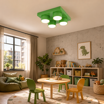 Lego Green Ceiling Lamp 4xGx53