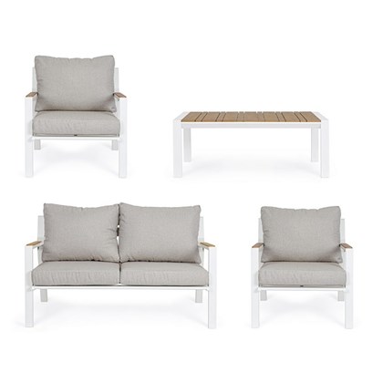 Ernst White Sj60 Sofa Set4 with Cushion