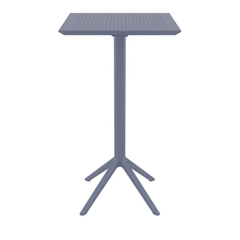 Table Folding Bar High  60x60cm Dark Grey