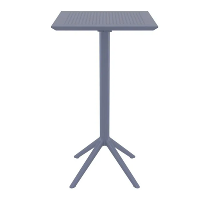 Table Folding Bar High  60x60cm Dark Grey