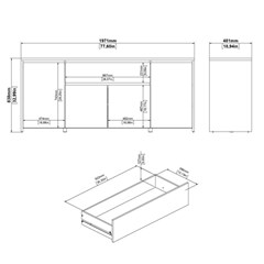 Next Sideboard 4 Doors  1 Drawer