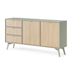 Sideboard 3 Drawer 2 Door – Herringbone Scandi & Eucalyptus