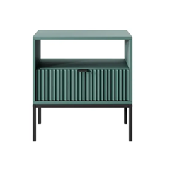 Bedside Table 1 Drawer – Green