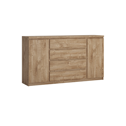 Sideboard 2 Doors 4 Shelves – Golden Ribbeck Oak