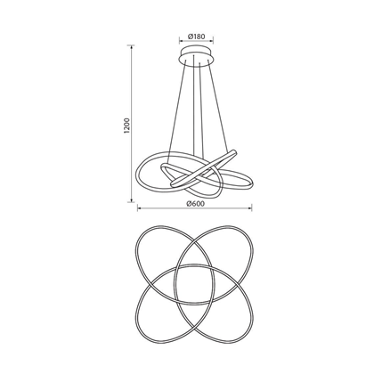 LED 60W Gold CCT LED Suspension