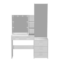 Vanity Table White 120X40x178cm
