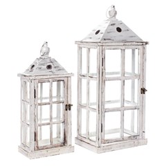 Lantern Wood White Set2