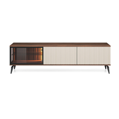 TV Cabinet - Cashmere and Warmia Walnut