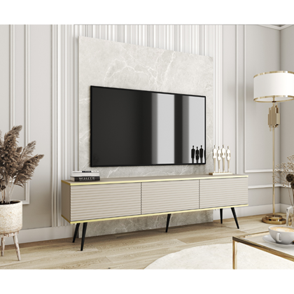 TV Unit MDF Wall Mounting – Beige