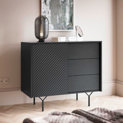 Sideboard 3 Cabinet – Black