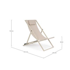 Deckchair - Beige