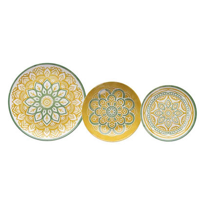 Dinner Set 18 Pcs Mimosa Pad P. Porcelain Yellow