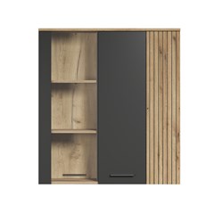 Wall Cabinet Esteban - Anthracite & Oak