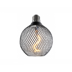 LED Bulb E27 2.5W – Black & Gold Glass