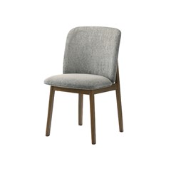 Walnut Chair – Light Grey & Walnut