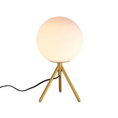 Gold-Painted Table Lamp - D210mm H360mm