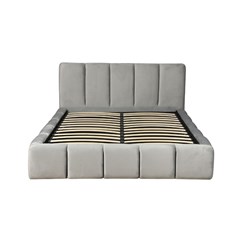 Upholstery Bed with Gas Lift 160x200 - Light Grey