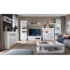 Coffee Table – White Alpin & White High Gloss