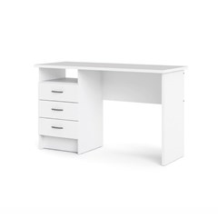 Function Plus Desk White White