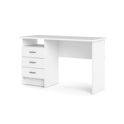 Function Plus Desk White White
