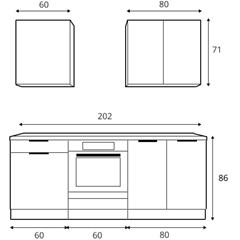 Kitchen Set Oak 200