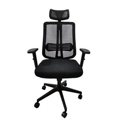 Office Chair Black With Armrest And Neckrest