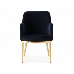 Armchair Gold Plated Iron Tube Legs