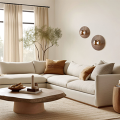 Modern Oak Wall Sconce with G9 Socket - Wooden Lampshade